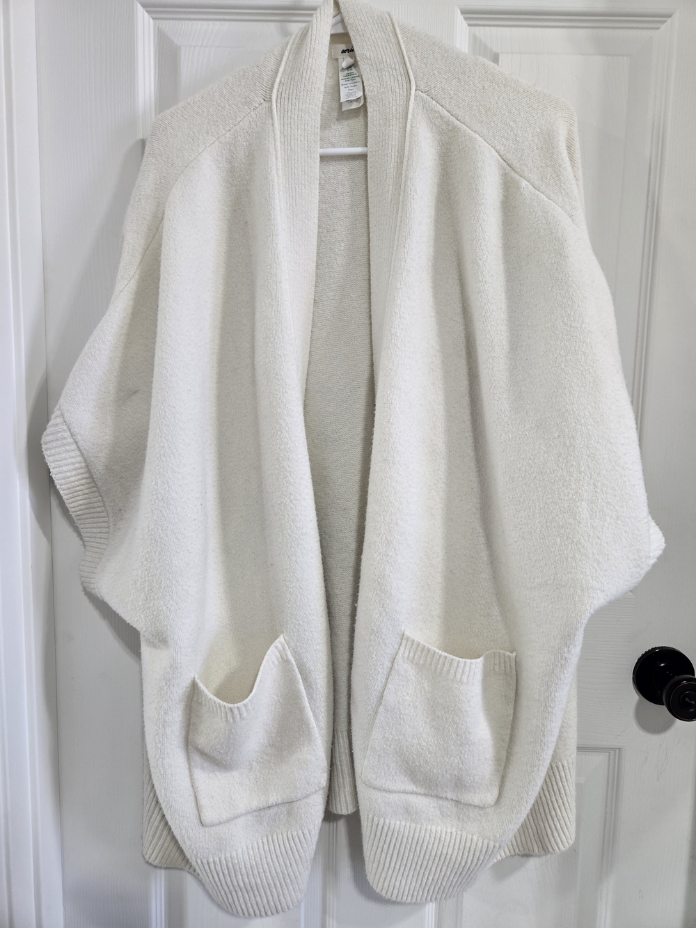 Aerie Cozy Open-Front Cream Women's Sweater Cardigan